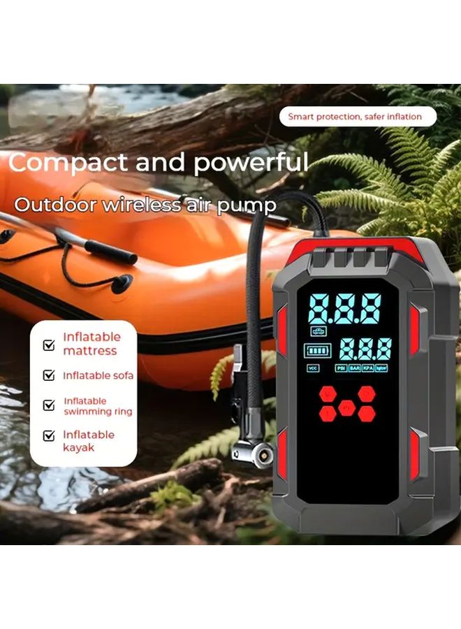 الإصدار الرئيسي - مشغل سيارة متعدد الوظائف 7 في 1 مع مضخة نفخ الإطارات وضوء LED - Image 2